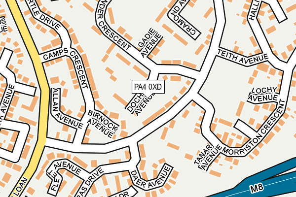 PA4 0XD map - OS OpenMap – Local (Ordnance Survey) PA4 0XD map - OS OpenMap – Local (Ordnance Survey)