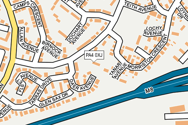 PA4 0XJ map - OS OpenMap – Local (Ordnance Survey) PA4 0XJ map - OS OpenMap – Local (Ordnance Survey)
