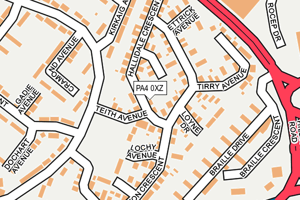 PA4 0XZ map - OS OpenMap – Local (Ordnance Survey) PA4 0XZ map - OS OpenMap – Local (Ordnance Survey)