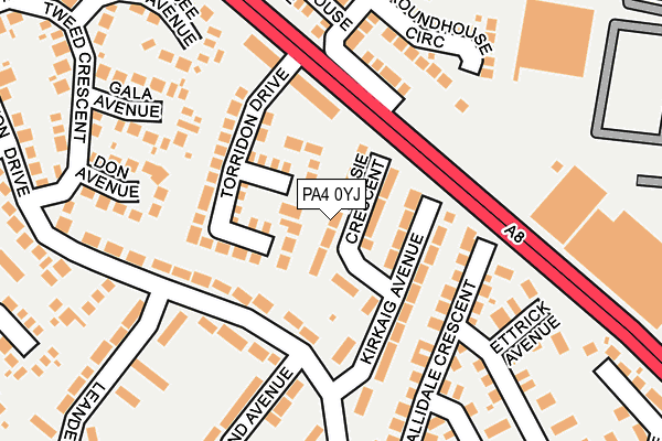 PA4 0YJ map - OS OpenMap – Local (Ordnance Survey) PA4 0YJ map - OS OpenMap – Local (Ordnance Survey)