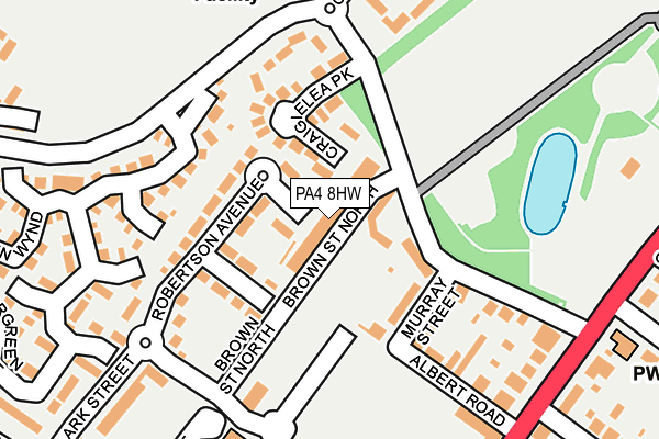 PA4 8HW map - OS OpenMap – Local (Ordnance Survey) PA4 8HW map - OS OpenMap – Local (Ordnance Survey)