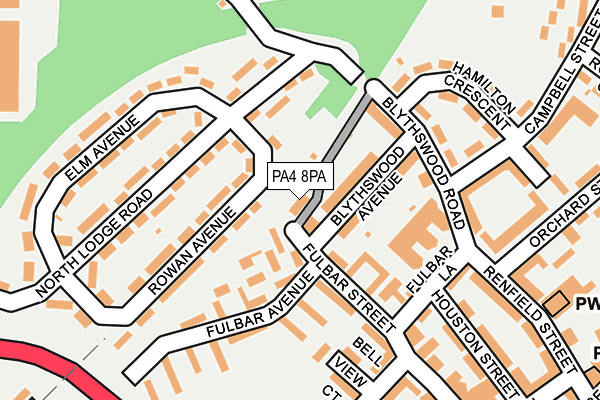 PA4 8PA map - OS OpenMap – Local (Ordnance Survey) PA4 8PA map - OS OpenMap – Local (Ordnance Survey)
