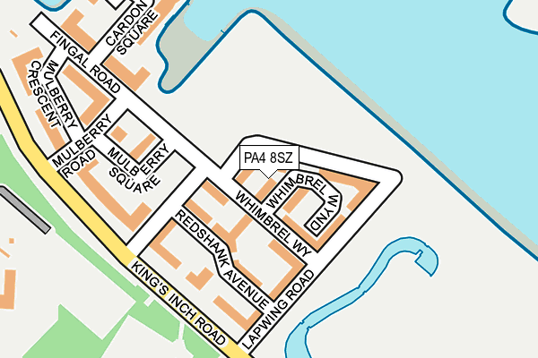 PA4 8SZ map - OS OpenMap – Local (Ordnance Survey)