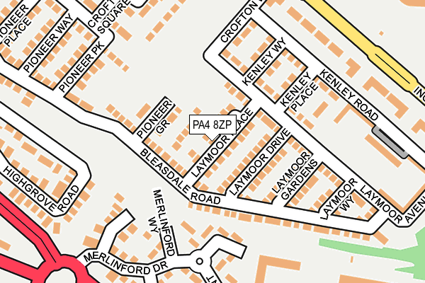 PA4 8ZP map - OS OpenMap – Local (Ordnance Survey) PA4 8ZP map - OS OpenMap – Local (Ordnance Survey)