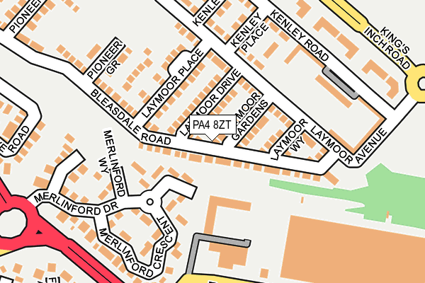 PA4 8ZT map - OS OpenMap – Local (Ordnance Survey) PA4 8ZT map - OS OpenMap – Local (Ordnance Survey)