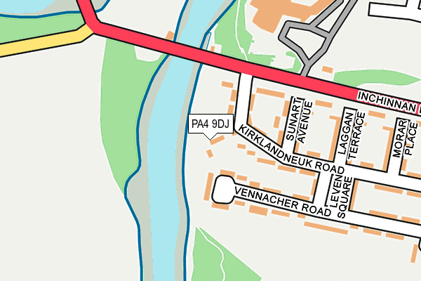 PA4 9DJ map - OS OpenMap – Local (Ordnance Survey) PA4 9DJ map - OS OpenMap – Local (Ordnance Survey)