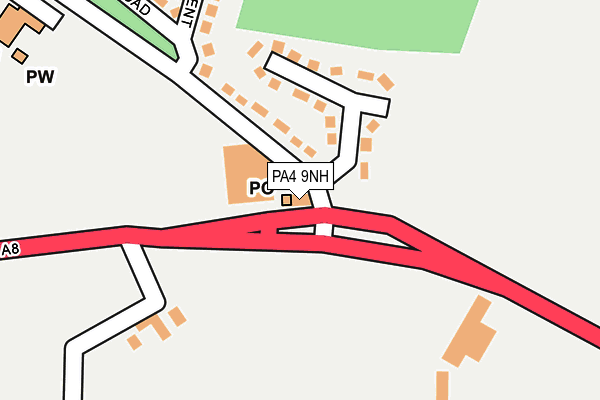 PA4 9NH map - OS OpenMap – Local (Ordnance Survey) PA4 9NH map - OS OpenMap – Local (Ordnance Survey)