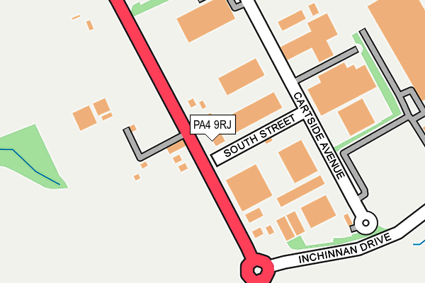 PA4 9RJ map - OS OpenMap – Local (Ordnance Survey) PA4 9RJ map - OS OpenMap – Local (Ordnance Survey)