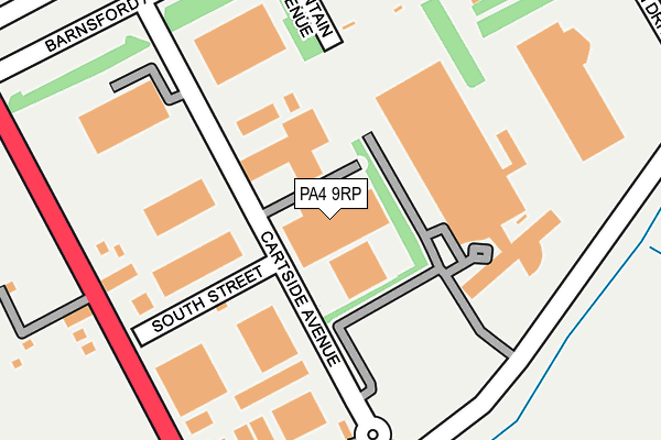 PA4 9RP map - OS OpenMap – Local (Ordnance Survey) PA4 9RP map - OS OpenMap – Local (Ordnance Survey)