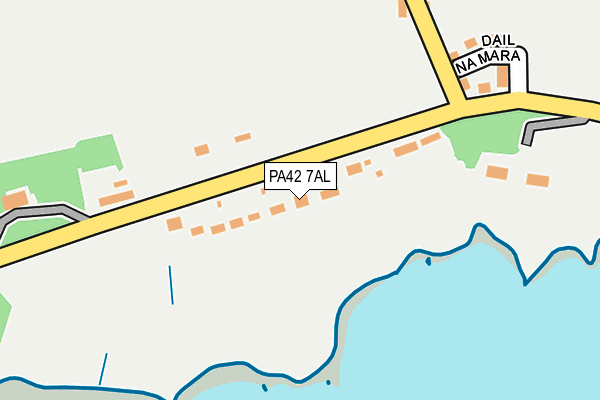 PA42 7AL map - OS OpenMap – Local (Ordnance Survey) PA42 7AL map - OS OpenMap – Local (Ordnance Survey)
