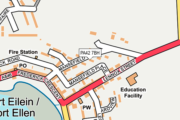 PA42 7BH map - OS OpenMap – Local (Ordnance Survey) PA42 7BH map - OS OpenMap – Local (Ordnance Survey)