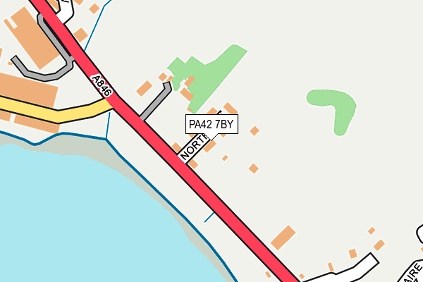 PA42 7BY map - OS OpenMap – Local (Ordnance Survey) PA42 7BY map - OS OpenMap – Local (Ordnance Survey)