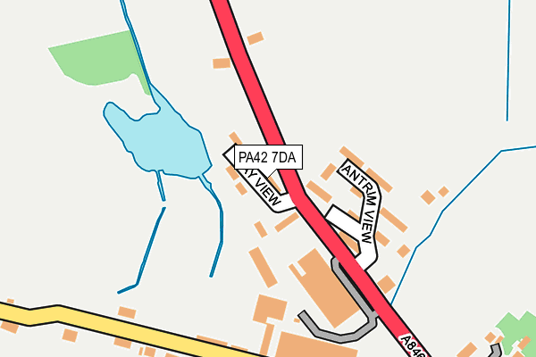 PA42 7DA map - OS OpenMap – Local (Ordnance Survey) PA42 7DA map - OS OpenMap – Local (Ordnance Survey)