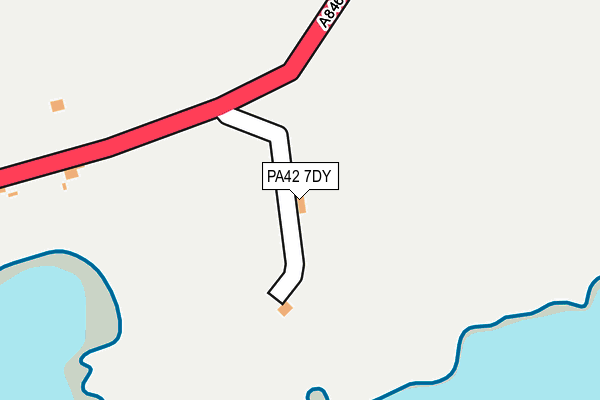 PA42 7DY map - OS OpenMap – Local (Ordnance Survey) PA42 7DY map - OS OpenMap – Local (Ordnance Survey)