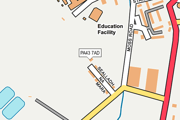 PA43 7AD map - OS OpenMap – Local (Ordnance Survey) PA43 7AD map - OS OpenMap – Local (Ordnance Survey)