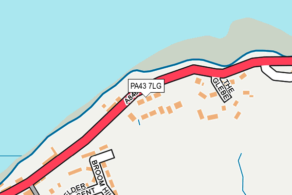 PA43 7LG map - OS OpenMap – Local (Ordnance Survey) PA43 7LG map - OS OpenMap – Local (Ordnance Survey)