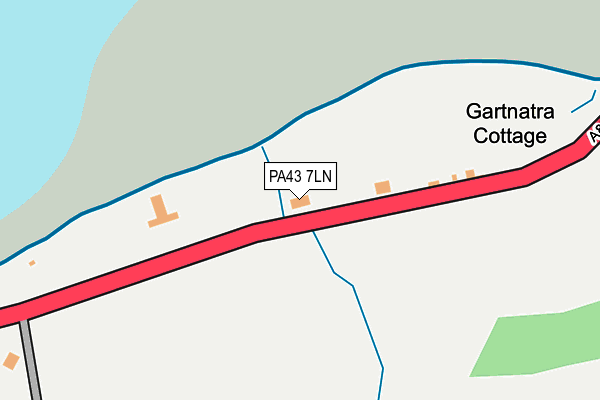 PA43 7LN map - OS OpenMap – Local (Ordnance Survey) PA43 7LN map - OS OpenMap – Local (Ordnance Survey)