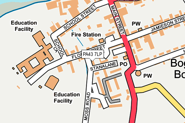 PA43 7LP map - OS OpenMap – Local (Ordnance Survey) PA43 7LP map - OS OpenMap – Local (Ordnance Survey)