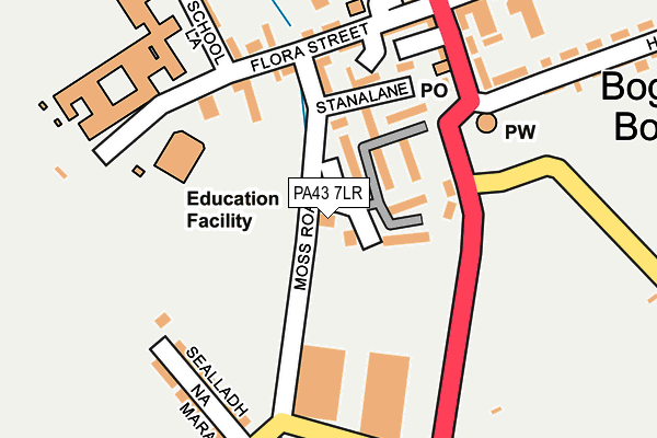 PA43 7LR map - OS OpenMap – Local (Ordnance Survey) PA43 7LR map - OS OpenMap – Local (Ordnance Survey)