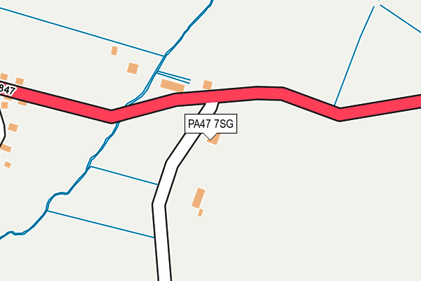 PA47 7SG map - OS OpenMap – Local (Ordnance Survey) PA47 7SG map - OS OpenMap – Local (Ordnance Survey)