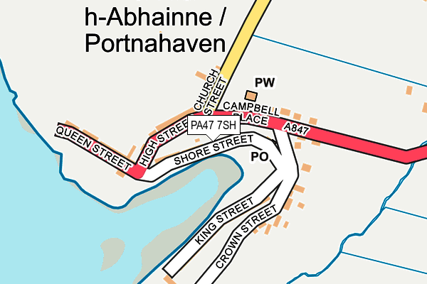 PA47 7SH map - OS OpenMap – Local (Ordnance Survey) PA47 7SH map - OS OpenMap – Local (Ordnance Survey)