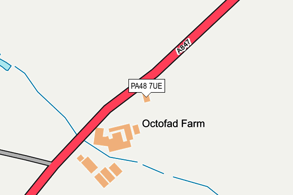 PA48 7UE map - OS OpenMap – Local (Ordnance Survey)