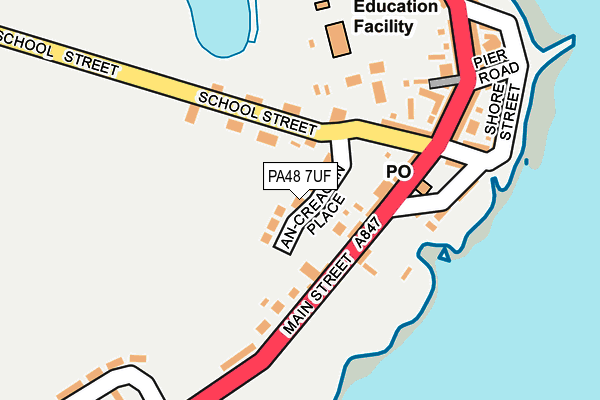 PA48 7UF map - OS OpenMap – Local (Ordnance Survey)
