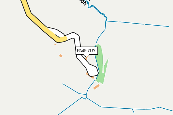 PA49 7UY map - OS OpenMap – Local (Ordnance Survey) PA49 7UY map - OS OpenMap – Local (Ordnance Survey)