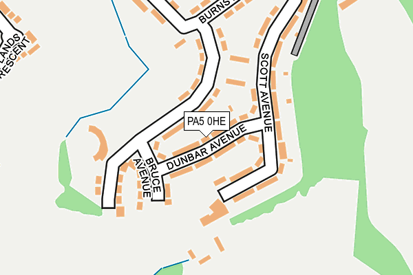 PA5 0HE map - OS OpenMap – Local (Ordnance Survey) PA5 0HE map - OS OpenMap – Local (Ordnance Survey)
