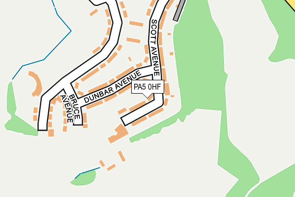 PA5 0HF map - OS OpenMap – Local (Ordnance Survey) PA5 0HF map - OS OpenMap – Local (Ordnance Survey)