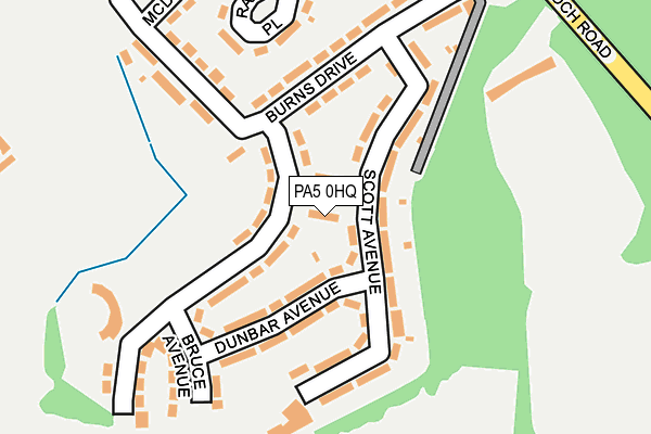 PA5 0HQ map - OS OpenMap – Local (Ordnance Survey) PA5 0HQ map - OS OpenMap – Local (Ordnance Survey)