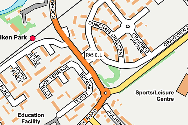 PA5 0JL map - OS OpenMap – Local (Ordnance Survey) PA5 0JL map - OS OpenMap – Local (Ordnance Survey)