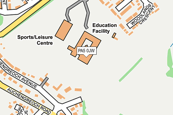 PA5 0JW map - OS OpenMap – Local (Ordnance Survey) PA5 0JW map - OS OpenMap – Local (Ordnance Survey)