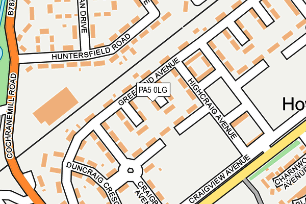 PA5 0LG map - OS OpenMap – Local (Ordnance Survey) PA5 0LG map - OS OpenMap – Local (Ordnance Survey)