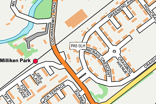 PA5 0LH map - OS OpenMap – Local (Ordnance Survey) PA5 0LH map - OS OpenMap – Local (Ordnance Survey)