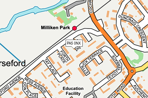 PA5 0NX map - OS OpenMap – Local (Ordnance Survey)