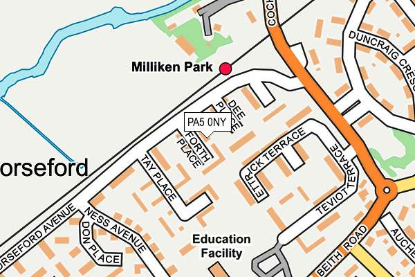 PA5 0NY map - OS OpenMap – Local (Ordnance Survey) PA5 0NY map - OS OpenMap – Local (Ordnance Survey)