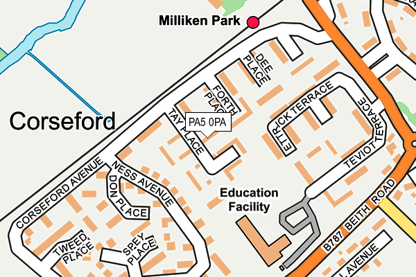 PA5 0PA map - OS OpenMap – Local (Ordnance Survey) PA5 0PA map - OS OpenMap – Local (Ordnance Survey)