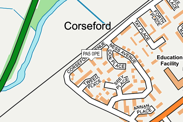 PA5 0PE map - OS OpenMap – Local (Ordnance Survey) PA5 0PE map - OS OpenMap – Local (Ordnance Survey)