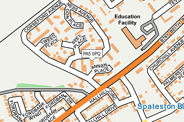 PA5 0PQ map - OS OpenMap – Local (Ordnance Survey) PA5 0PQ map - OS OpenMap – Local (Ordnance Survey)