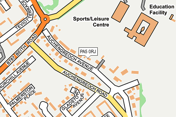 PA5 0RJ map - OS OpenMap – Local (Ordnance Survey) PA5 0RJ map - OS OpenMap – Local (Ordnance Survey)
