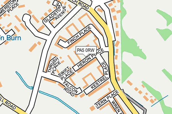 PA5 0RW map - OS OpenMap – Local (Ordnance Survey) PA5 0RW map - OS OpenMap – Local (Ordnance Survey)