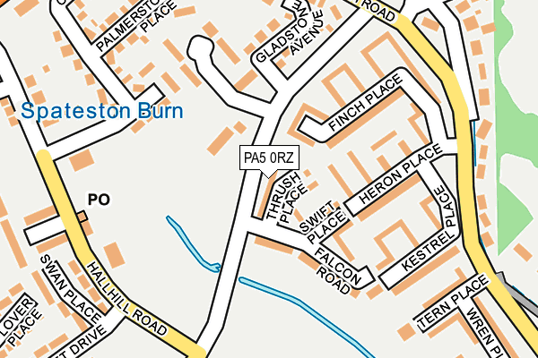 PA5 0RZ map - OS OpenMap – Local (Ordnance Survey) PA5 0RZ map - OS OpenMap – Local (Ordnance Survey)