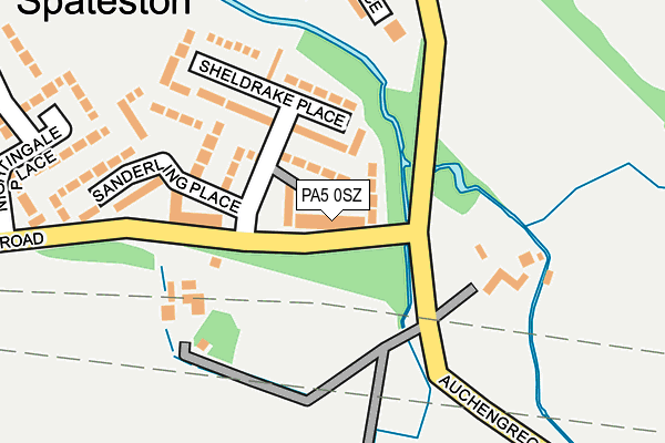 PA5 0SZ map - OS OpenMap – Local (Ordnance Survey)