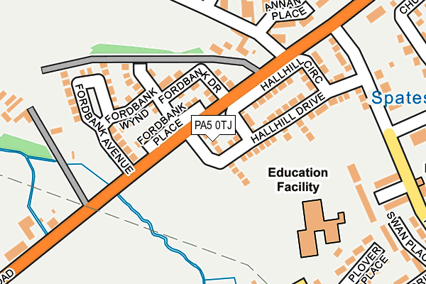 PA5 0TJ map - OS OpenMap – Local (Ordnance Survey)