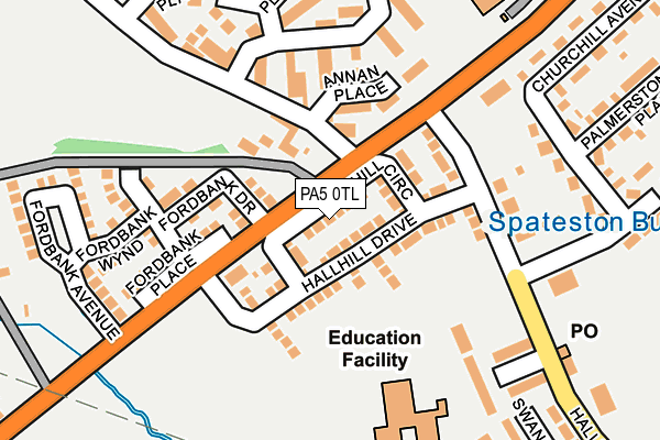 PA5 0TL map - OS OpenMap – Local (Ordnance Survey) PA5 0TL map - OS OpenMap – Local (Ordnance Survey)