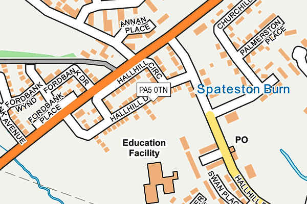 PA5 0TN map - OS OpenMap – Local (Ordnance Survey) PA5 0TN map - OS OpenMap – Local (Ordnance Survey)