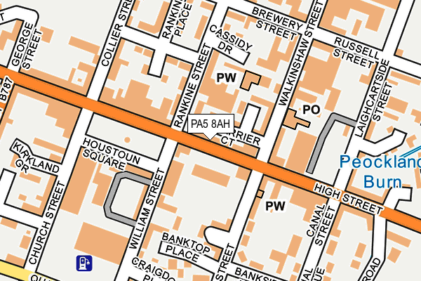 PA5 8AH map - OS OpenMap – Local (Ordnance Survey) PA5 8AH map - OS OpenMap – Local (Ordnance Survey)