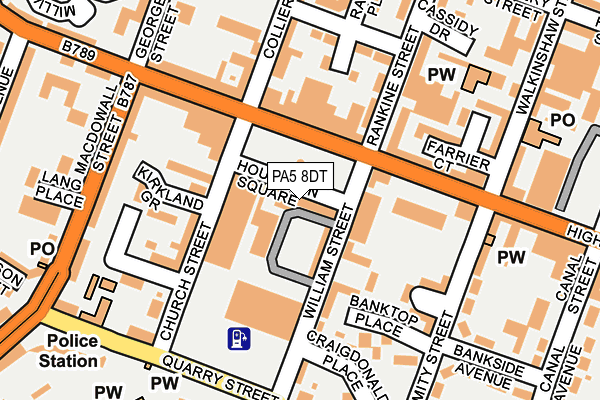 PA5 8DT map - OS OpenMap – Local (Ordnance Survey) PA5 8DT map - OS OpenMap – Local (Ordnance Survey)