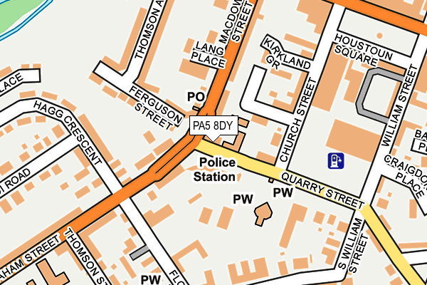 PA5 8DY map - OS OpenMap – Local (Ordnance Survey) PA5 8DY map - OS OpenMap – Local (Ordnance Survey)